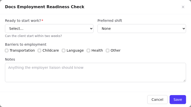 Filling in the form