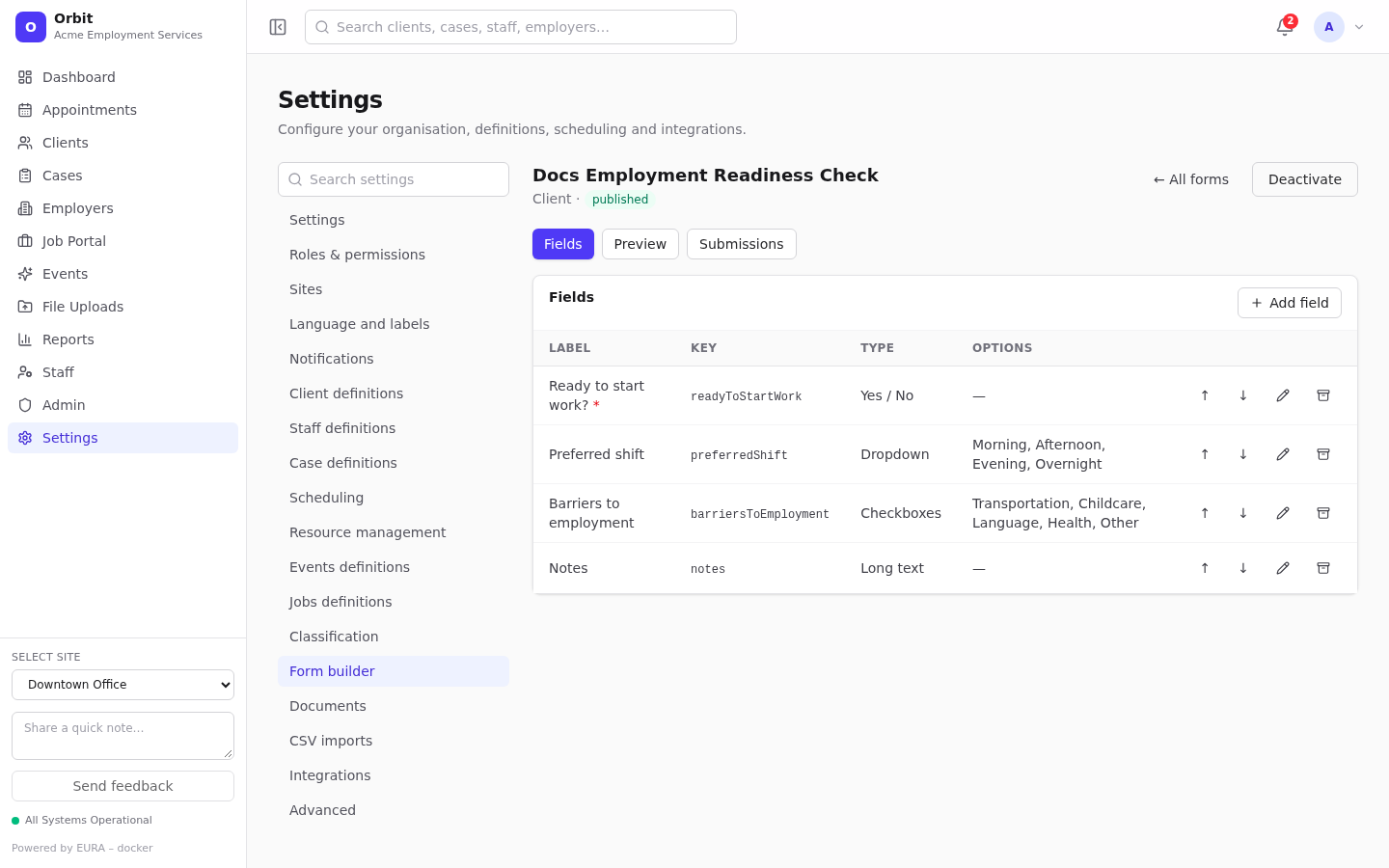 Published form