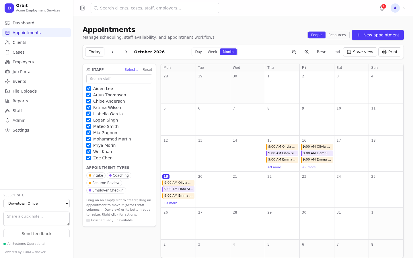 Month view