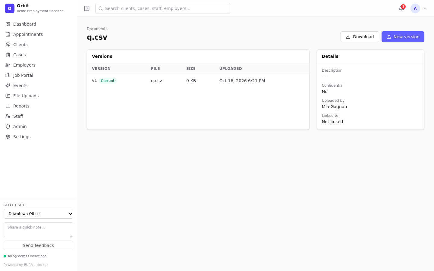 Document page