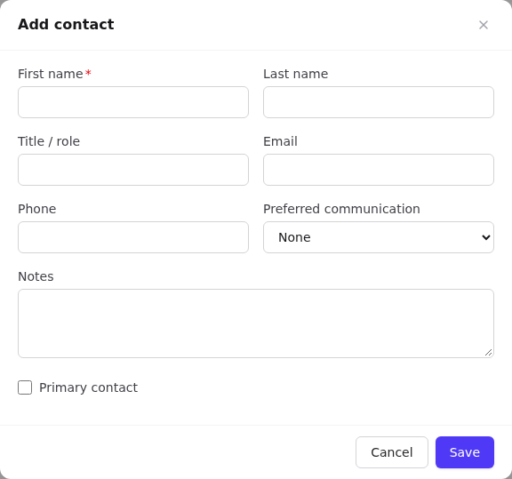 Add contact